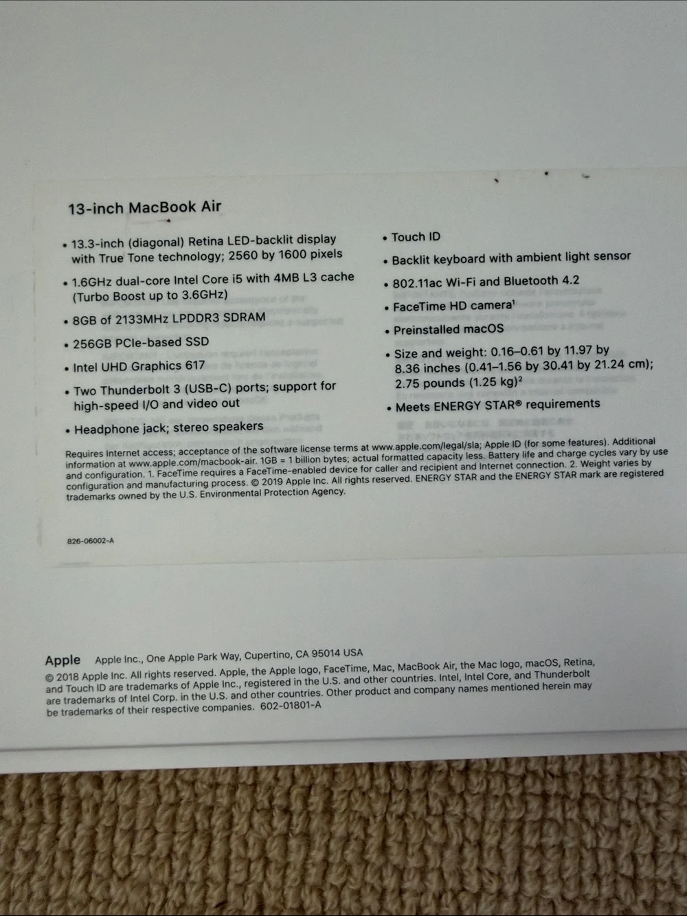 MacBook Air Laptop